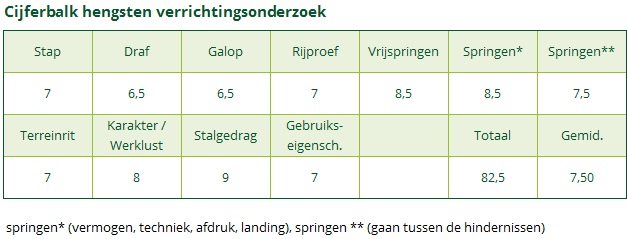 Cijferbalk HOBBY DES MARRONNIERS