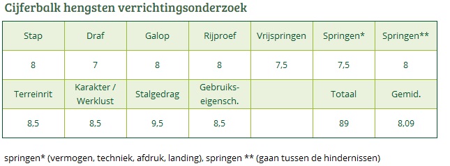 Cijferbalk Hoppenhof's Hero